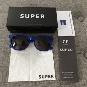 SUPER Sunglasses elect blue frame